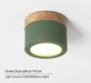 Nordic LED Round Wooden Ceiling Lamp