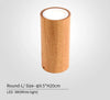 Corridor Small Round Wooden Ceiling Lamp