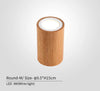 Corridor Small Round Wooden Ceiling Lamp