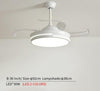 Modern 220V Wooden Led Ceiling Fans Lamp With  Remote Control