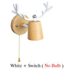 Nordic macaron antler modern Led indoor stair wall lamp fixture