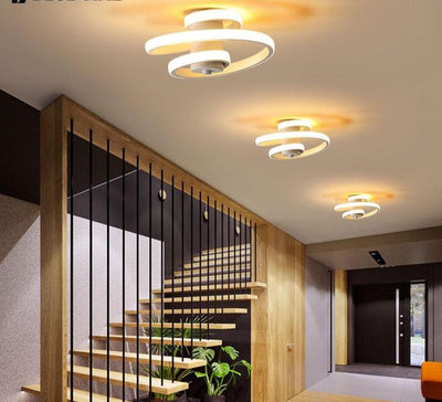 Black&White Corridor Metal Modern Ceiling Lamp