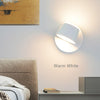 Led indoor wall lamps 8W bedroom bedside stair wall light fixture black white up and down lighting nordic modern wall sconce