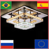 Retro luxury  tricolor dimmable indoor ceiling chandelier