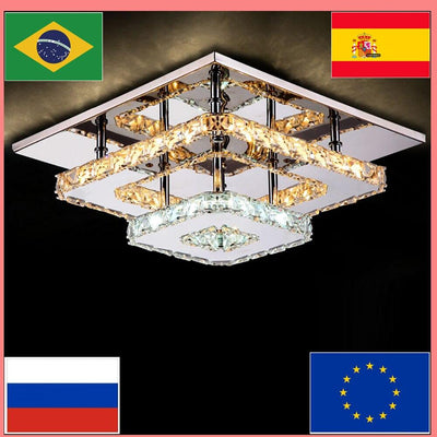 Retro luxury  tricolor dimmable indoor ceiling chandelier