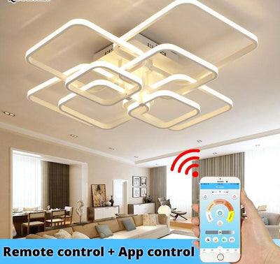 Smart LED Ceiling Lights Fixture - RC + App Control