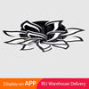 Designer Black Lotus LED Ceiling Light