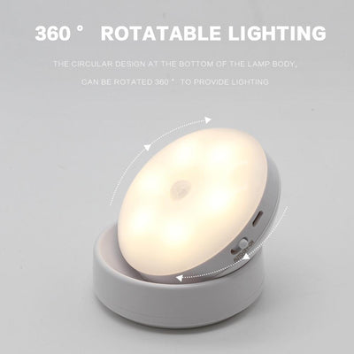 USB Rechargeable Security Rotating Wall Lighting