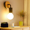 Modern Nordic Wooden Vintage Retro Edison Wall Lamp