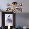 Nordic Light Luxury LED Glass Modern Hanging Ceiling Lamps Fixures