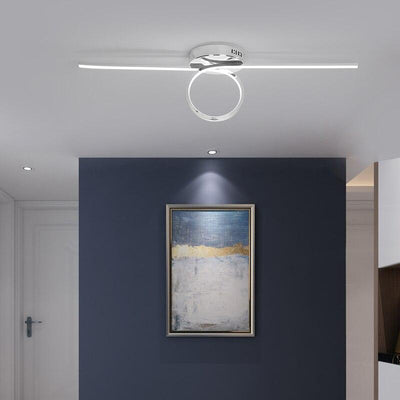 Gold/Chrome Plated Stylish Modern Ring Unique LED Ceiling Lights Fixtures