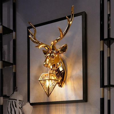 Modern American Retro Deer LED Wall Lamp