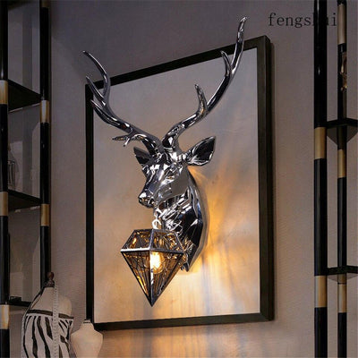 Modern American Retro Deer LED Wall Lamp