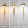 Nordic Minimalist Design Golden Stair wall Light with Switch