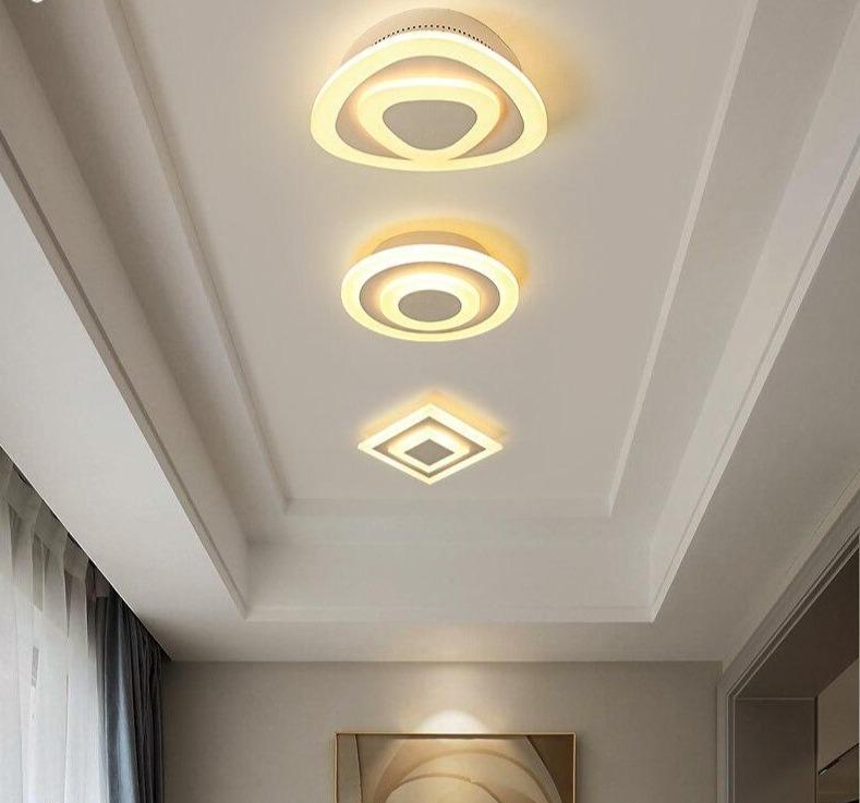 Round Square Modern LED Corridor Ceiling Light 