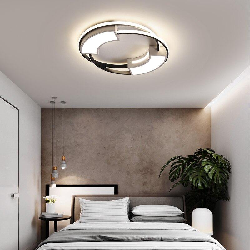 White Black balcony Round LED Ceiling Lamp