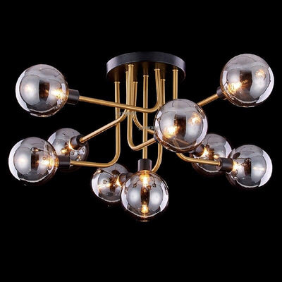 Nordic Light Luxury LED Glass Modern Hanging Ceiling Lamps Fixures