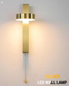 Nordic Minimalist Design Golden Stair wall Light with Switch