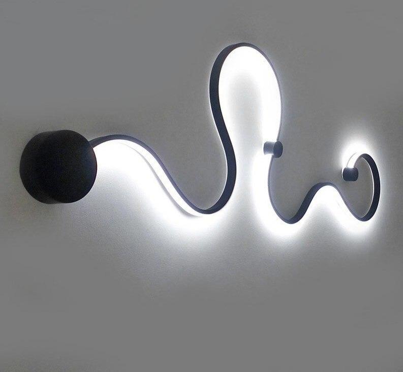 Nordic designer simple creative wall lamps with white or balck color 