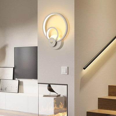 White Black Sconce Aluminum Corridor Decorate New Modern LED Wall Lamps