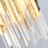 Small round gold crystal luxury indoor lighting