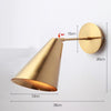 Nordic Simple Modern Aisle Corridor Golden Background Creative LED Wall Lamp