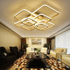 Living Room Square Circle Rings Lamp Fixtures