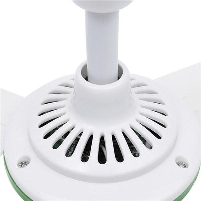 Plastic 3 Leaves Brushless Converter Motor Battery Mini Ceiling Fan With Switch