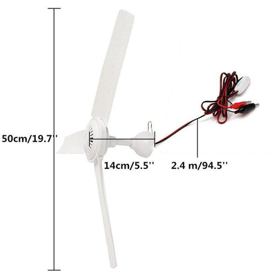 Plastic 3 Leaves Brushless Converter Motor Battery Mini Ceiling Fan With Switch