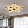 Modern remote LED chandelier lighting for living room