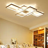 Rectangular / Square LED Black or White Ceiling Lamp