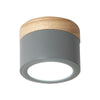 Nordic LED Round Wooden Ceiling Lamp