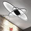 White/Black RC Dimmable Modern LED Deco Ceiling Lamp Fixtures