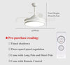 Modern 220V Wooden Led Ceiling Fans Lamp With  Remote Control