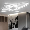 White/Black Dimmable Remote Controller Modern LED Chandelier Fixtures