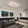 White Square LED remote control dimming ceiling lamp