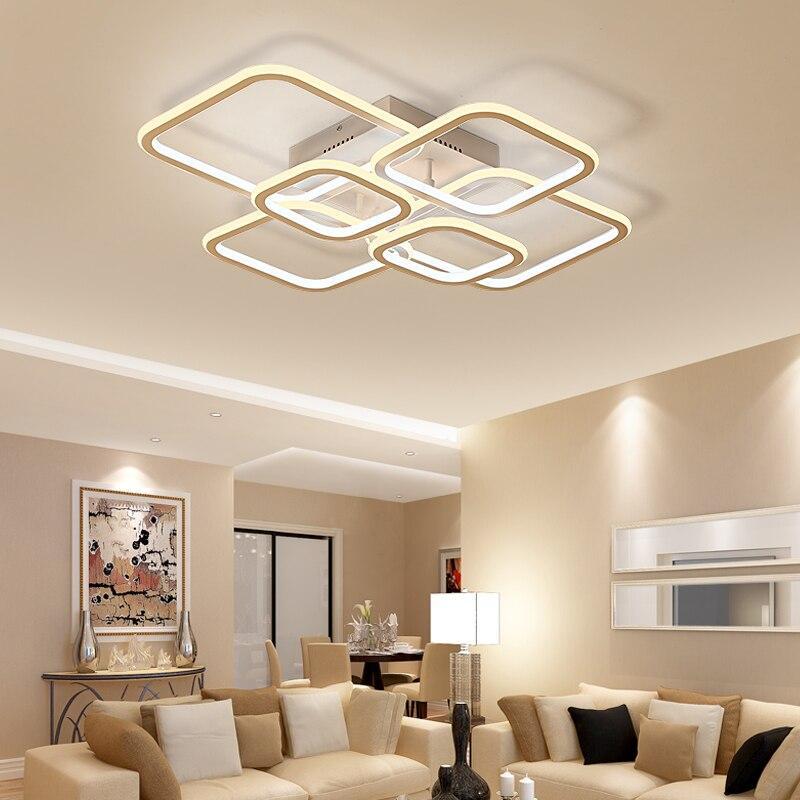 Lighting Garner - Square Circle Rings Avize Ceiling Chandelier Fixtures