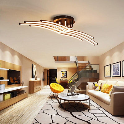 Creative Coffee Minimalism Ceiling Lamp For Living Room