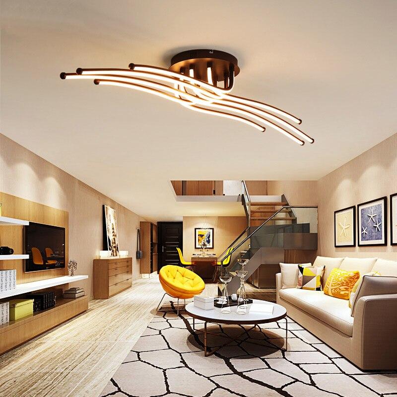 Creative Coffee Minimalism Ceiling Lamp For Living Room 