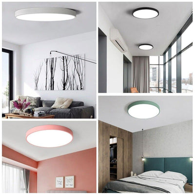 Flush Panel Remote Control LED Ceiling Modern Lighting Fixture