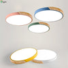 Nordic App Round Multicolor Alloy Dimmable LED Ceiling Lights