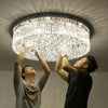 Luxury Hotel Villa Round ceiling crystal lamp