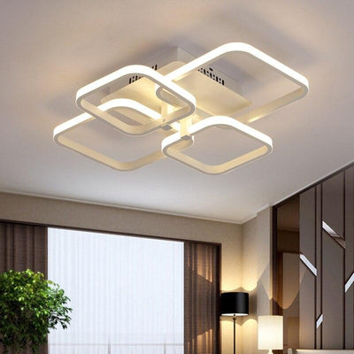 Square Circle Rings LED Ceiling Lights Fixtures