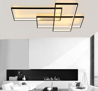 Flush Mount Fixture Smart Modern LED Ceiling Light