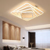 White Square LED remote control dimming ceiling lamp