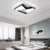 Black/White Rectangle modern led ceiling lights for living room With RC