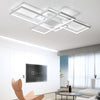 Lighting Garner - Black or White Cross Aluminum Modern Led Ceiling Chandelier