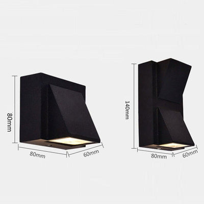 3W 6W Modern simple creative outdoor waterproof wall lamp