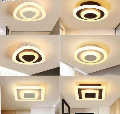 Round Square Modern LED Corridor Ceiling Light