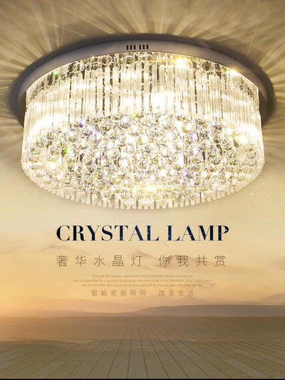 Luxury Hotel Villa Round ceiling crystal lamp